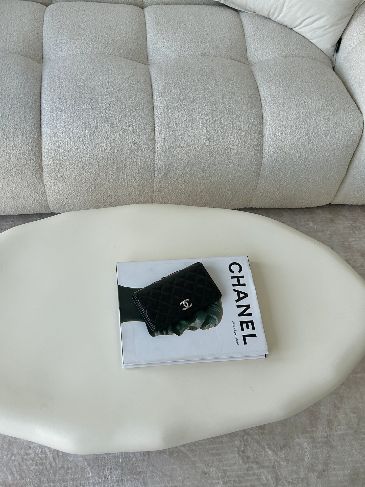 Chanel Classic Quilted Wallet Black Patent Leather