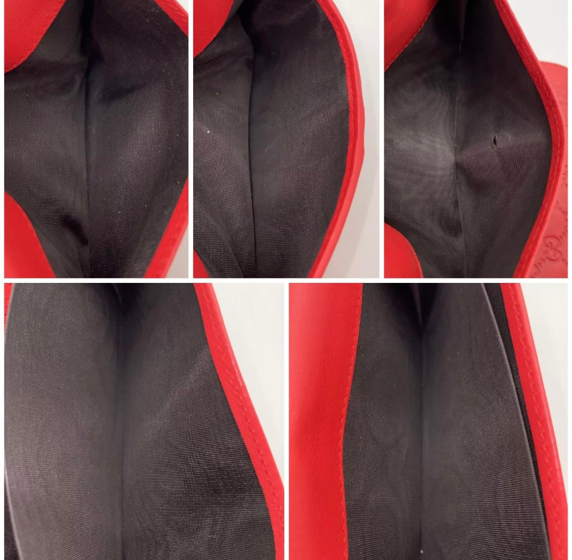 Red Gucci Guccissima Long Wallet