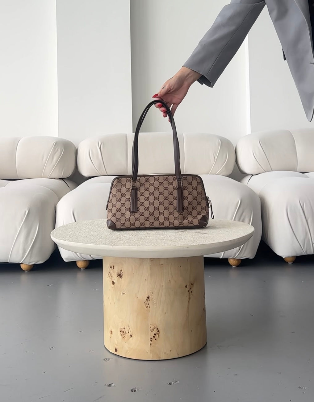 Gucci Boston Monogram Shoulder Bag